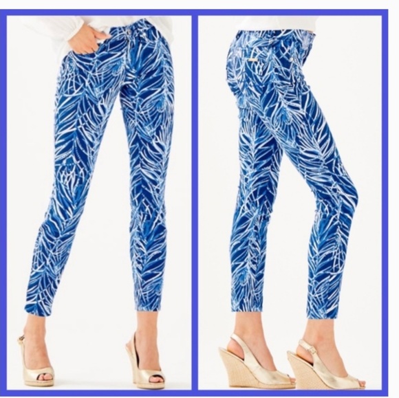 lilly pulitzer south ocean skinny crop